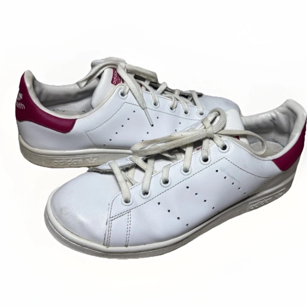 ADIDAS Originals STAN SMITH Retro‎ Pink & White Sneakers Women’s US 7.5 - Picture 6 of 9